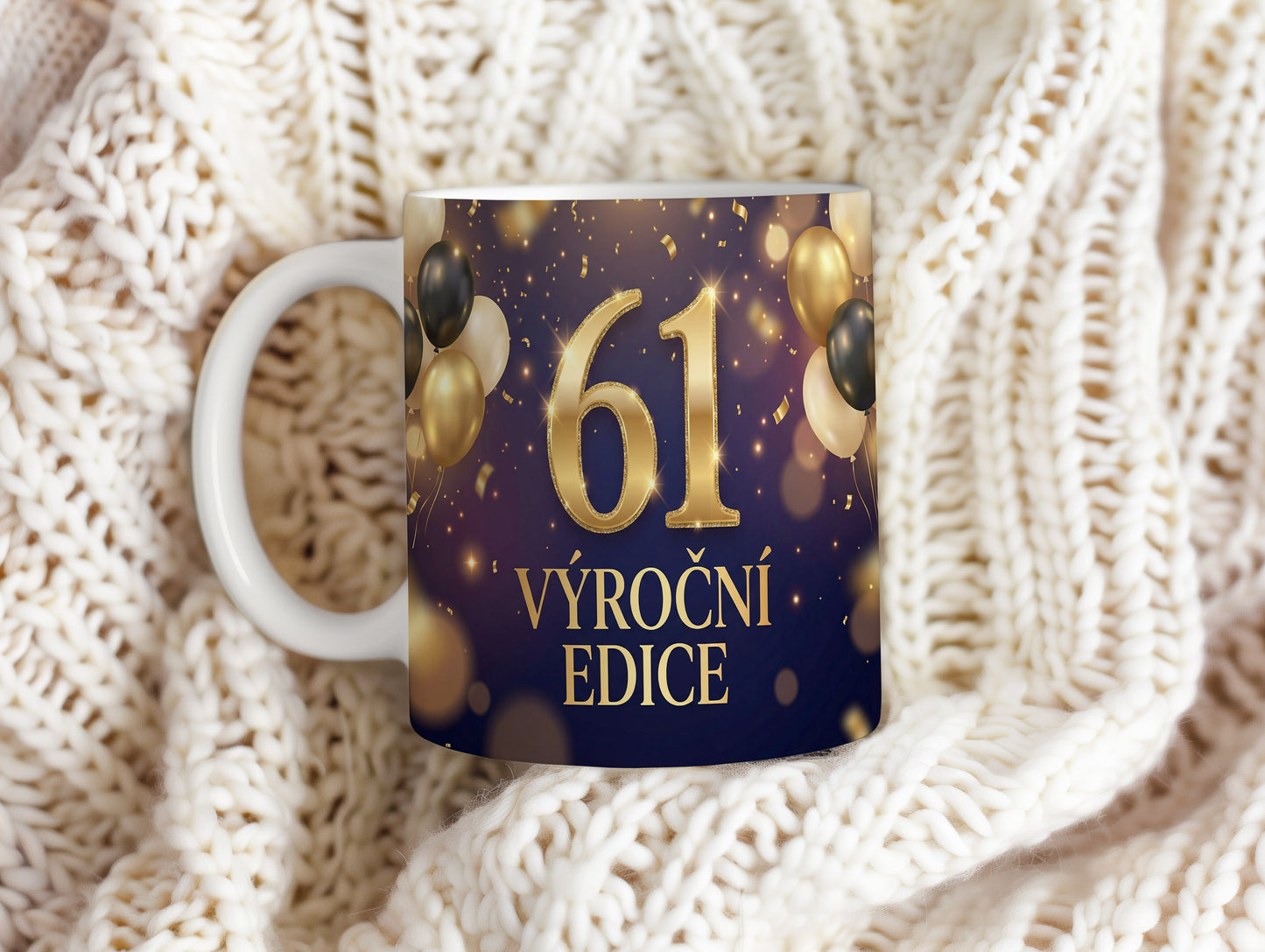 Narozeninový hrnek 61 let – VÝROČNÍ EDICE