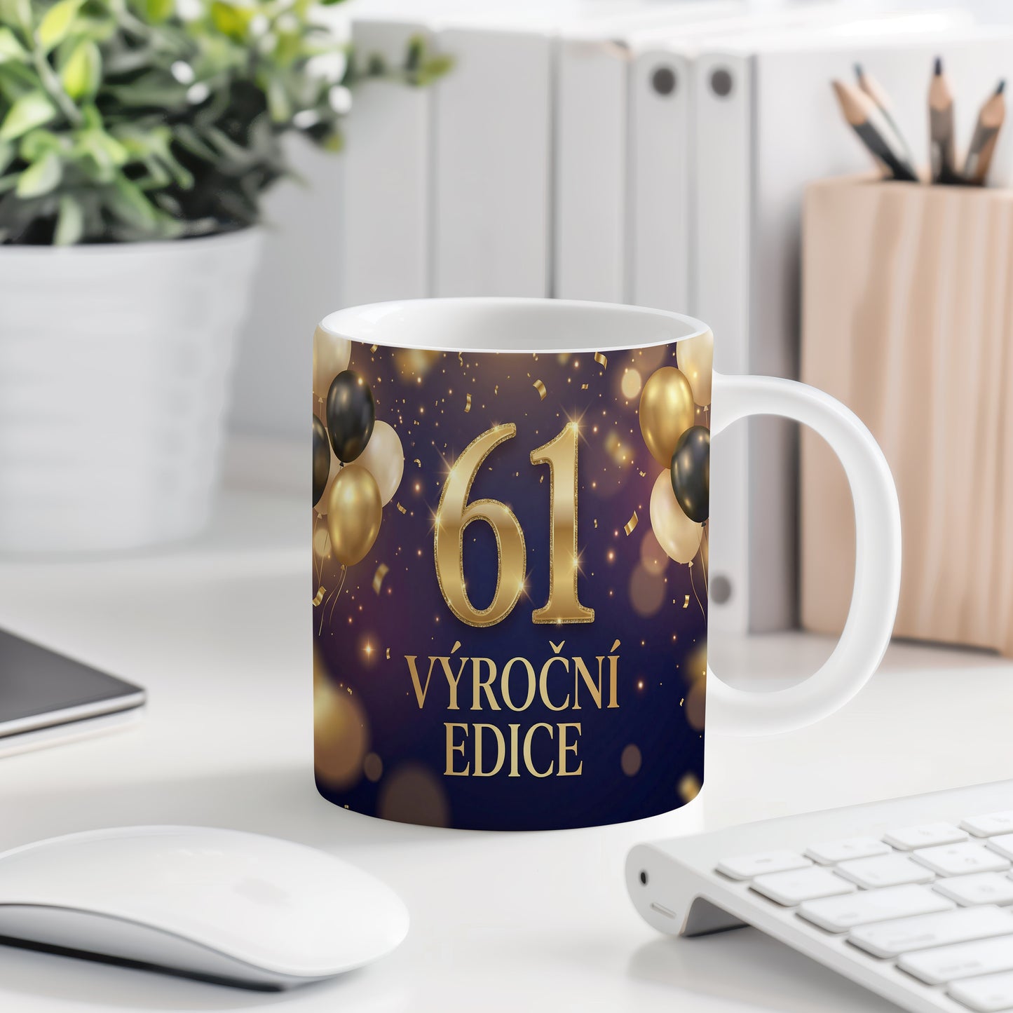 Narozeninový hrnek 61 let – VÝROČNÍ EDICE