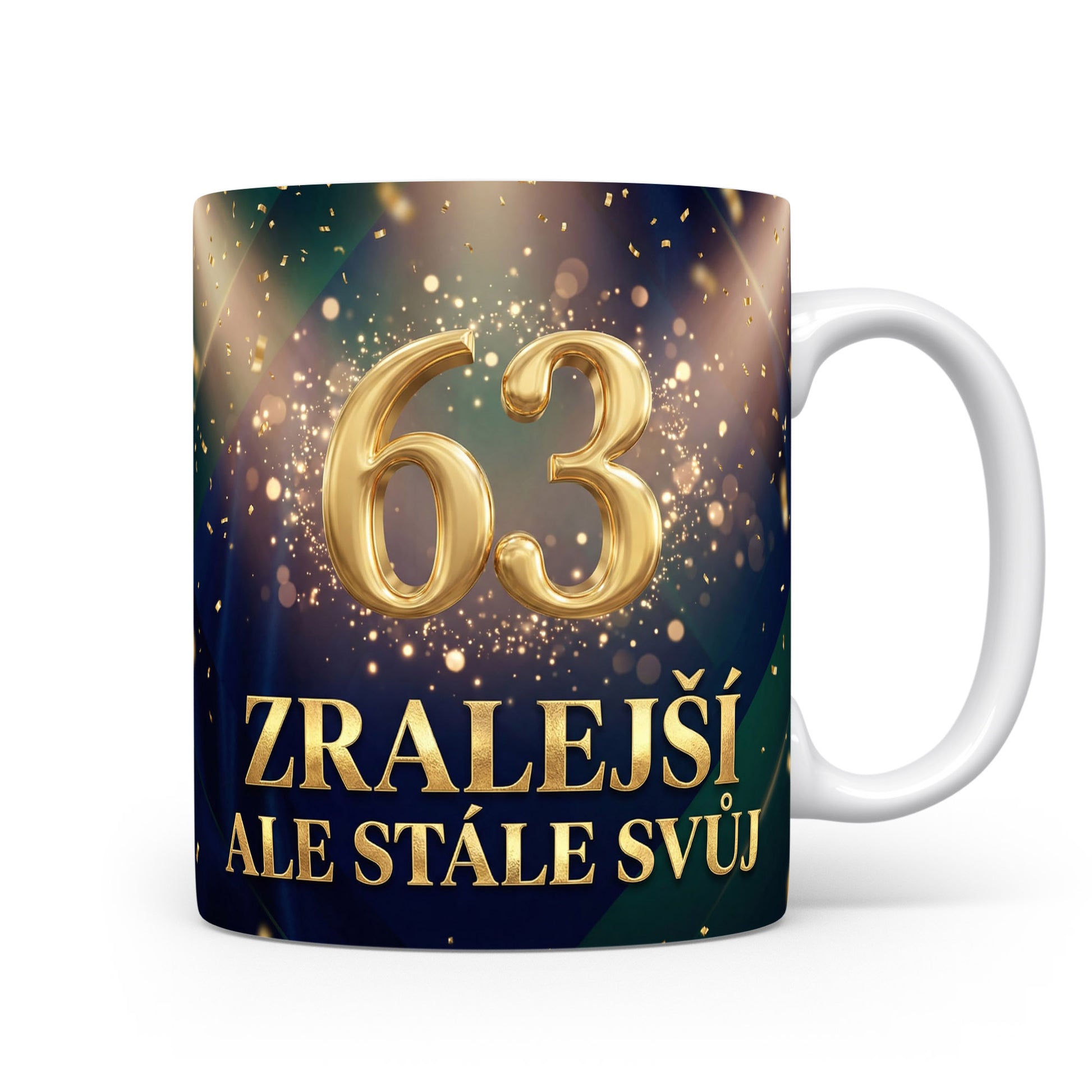 Narozeninový hrnek s číslem 63