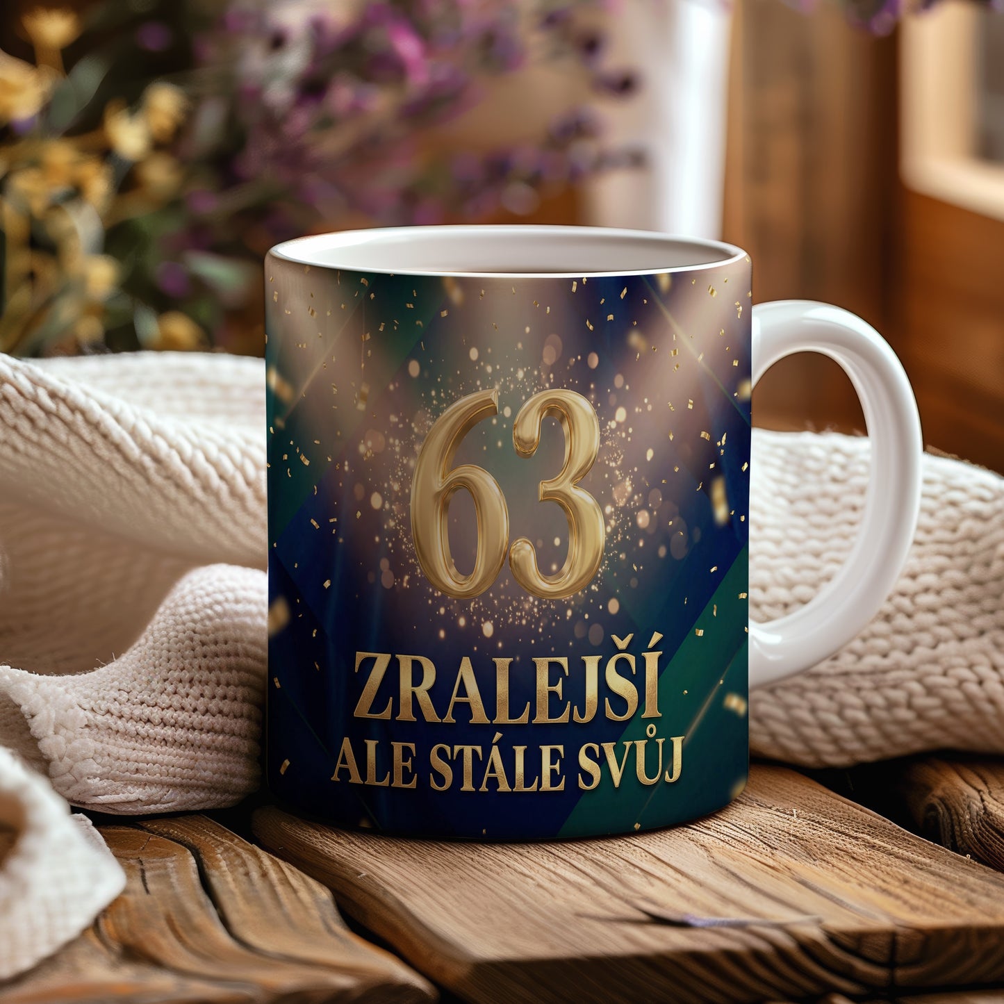 Narozeninový hrnek 63 let – ZRALEJŠÍ ALE STÁLE SVŮJ