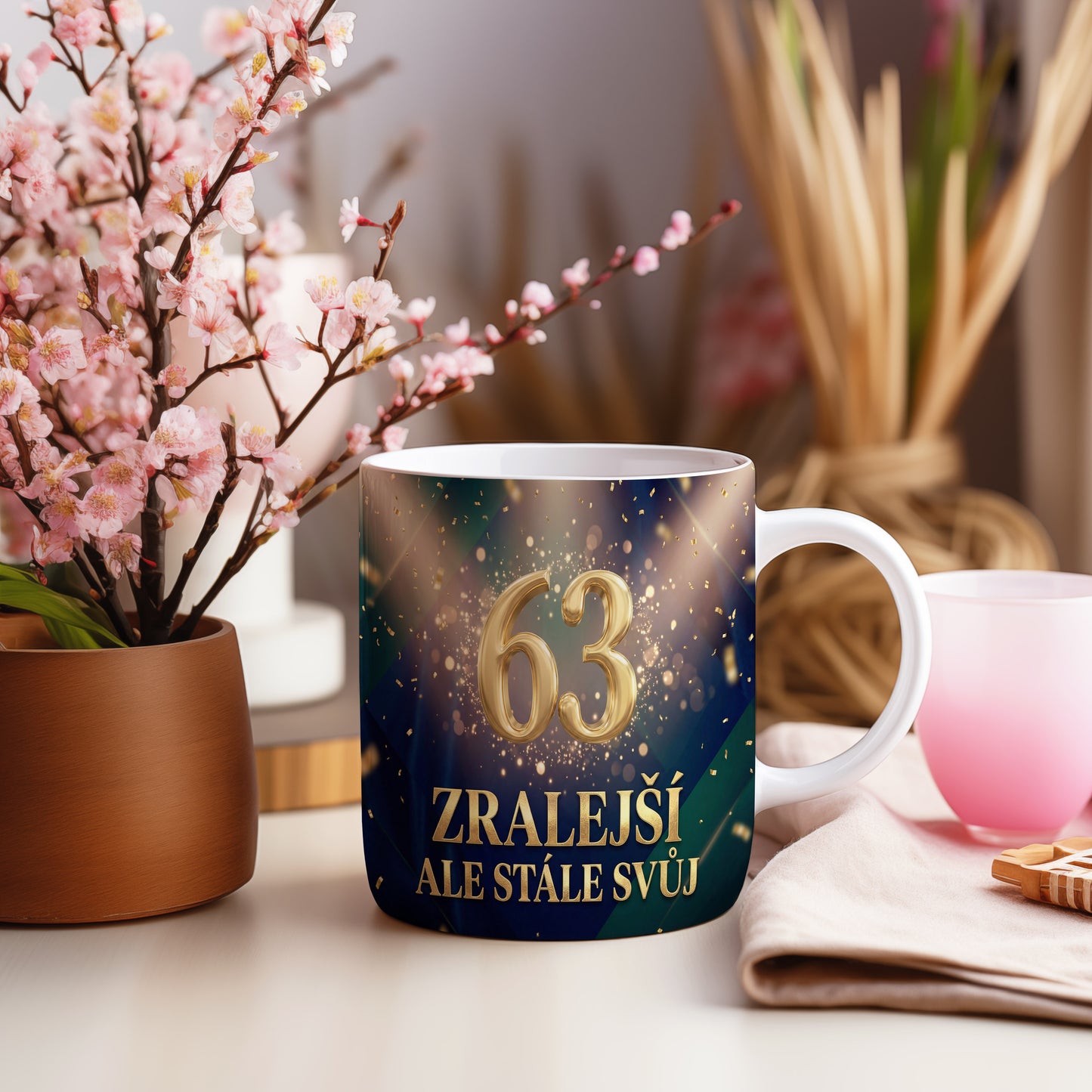 Narozeninový hrnek 63 let – ZRALEJŠÍ ALE STÁLE SVŮJ