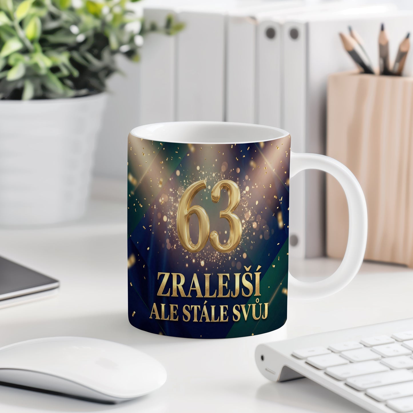 Narozeninový hrnek 63 let – ZRALEJŠÍ ALE STÁLE SVŮJ