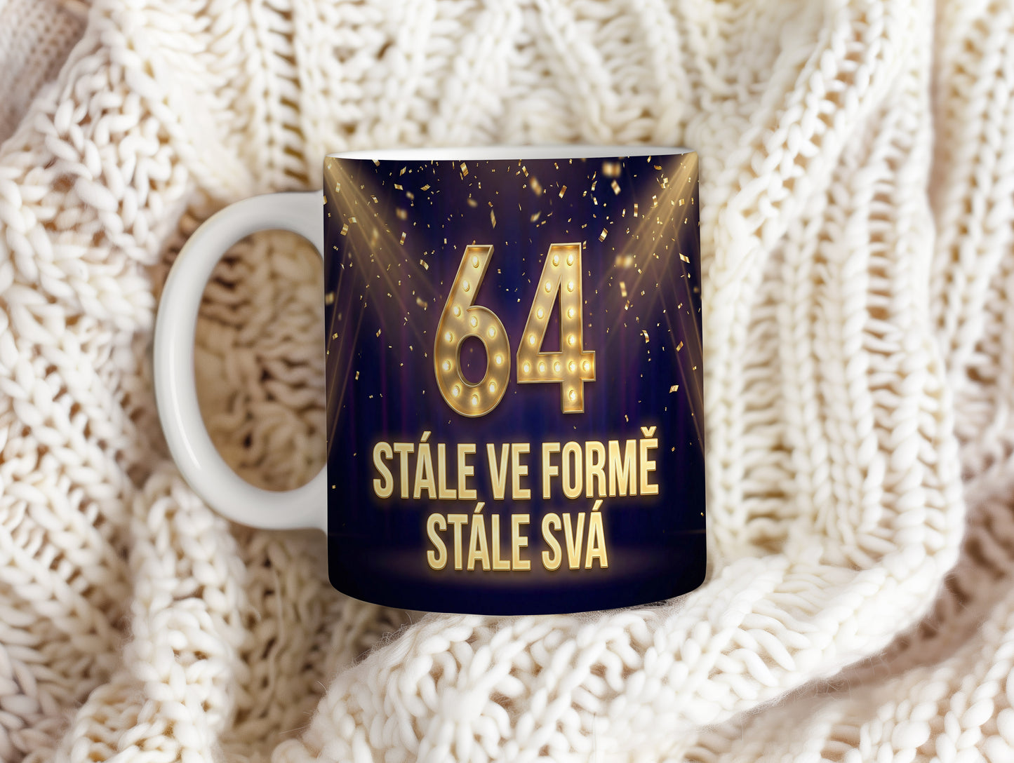 Narozeninový hrnek 64 let – STÁLE VE FORMĚ STÁLE SVÁ