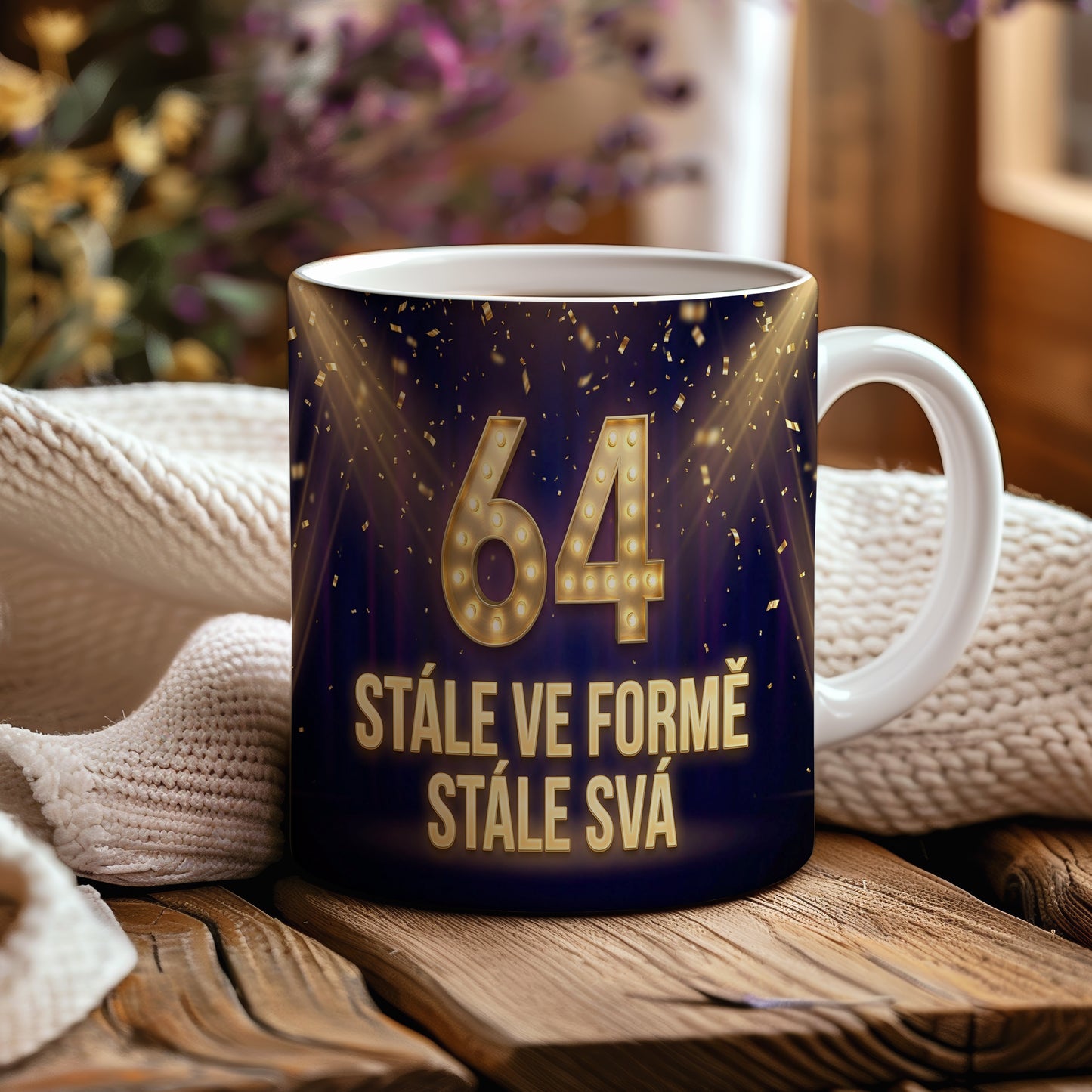 Narozeninový hrnek 64 let – STÁLE VE FORMĚ STÁLE SVÁ