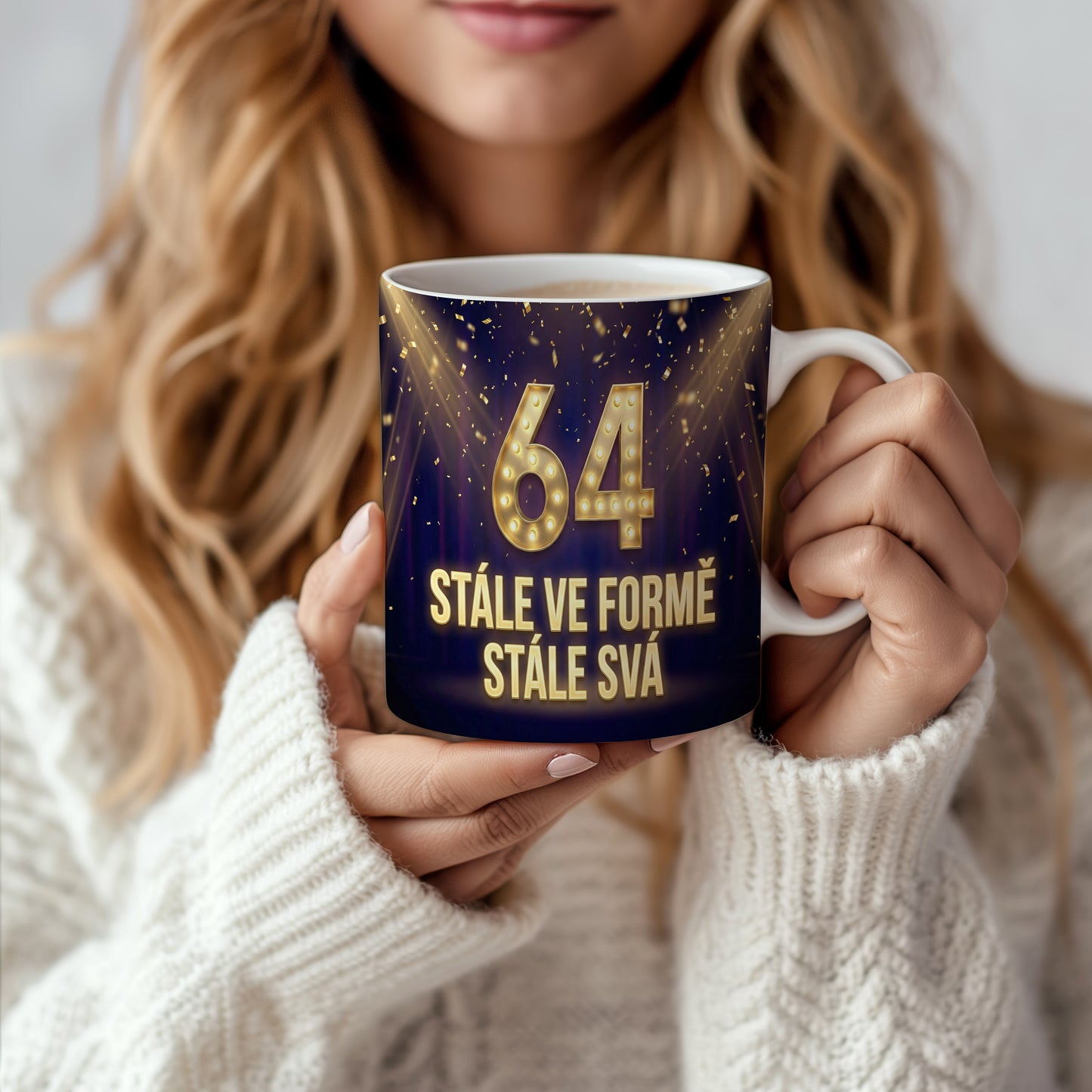 Narozeninový hrnek 64 let – STÁLE VE FORMĚ STÁLE SVÁ