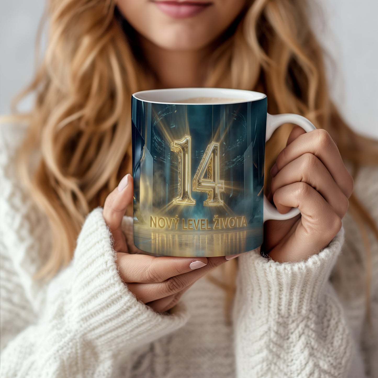 Narozeninový hrnek 14 let – NOVÝ LEVEL ŽIVOTA