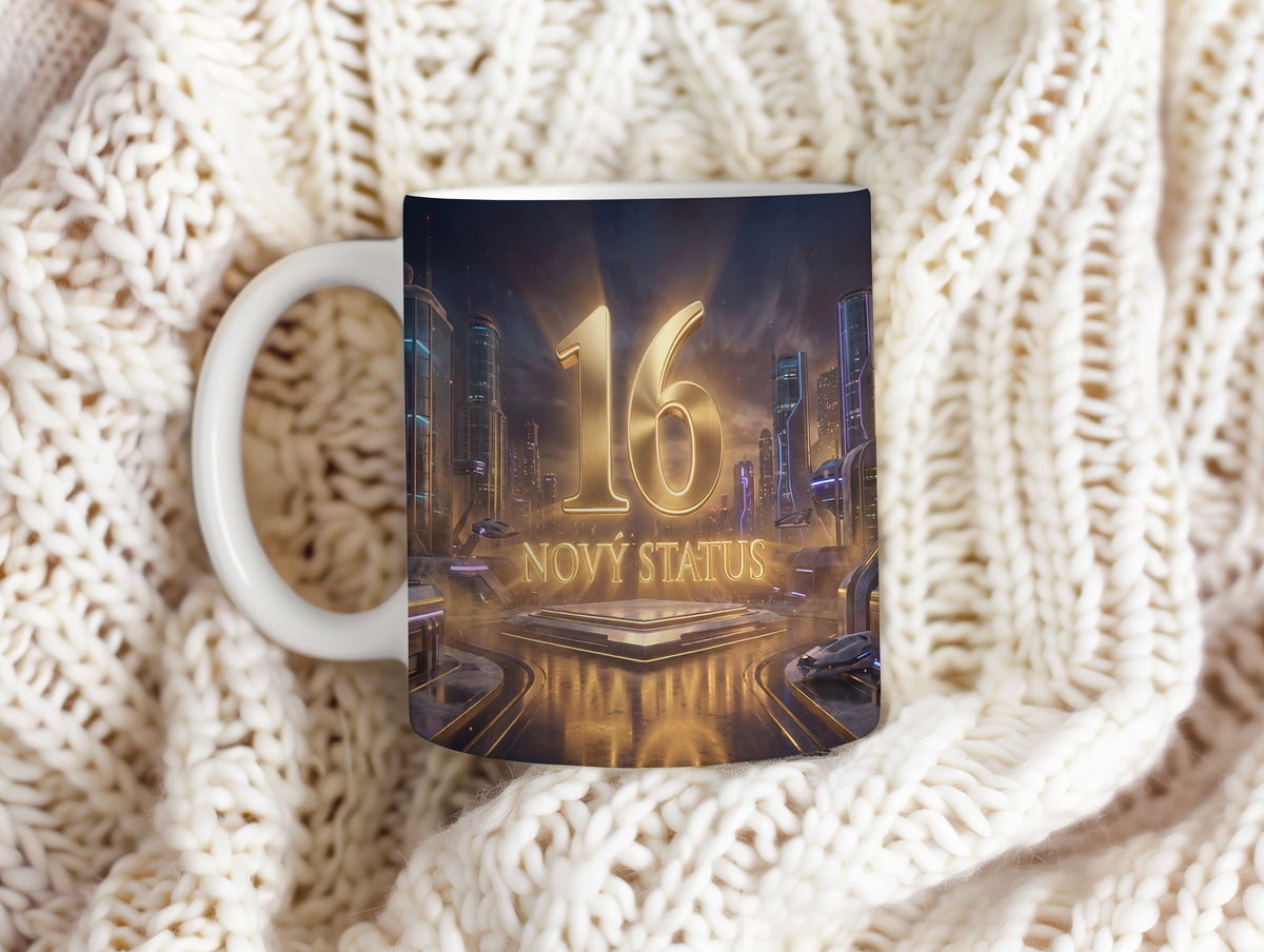 Narozeninový hrnek 16 let – NOVÝ STATUS