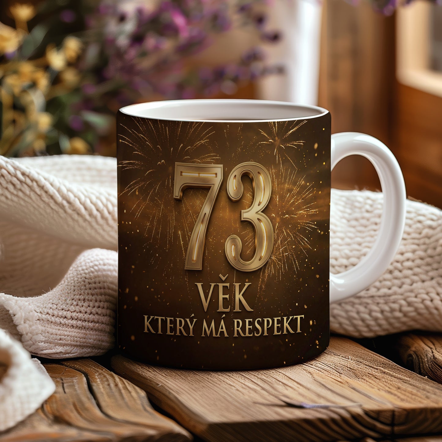 Narozeninový hrnek 73 let – VĚK, KTERÝ MÁ RESPEKT