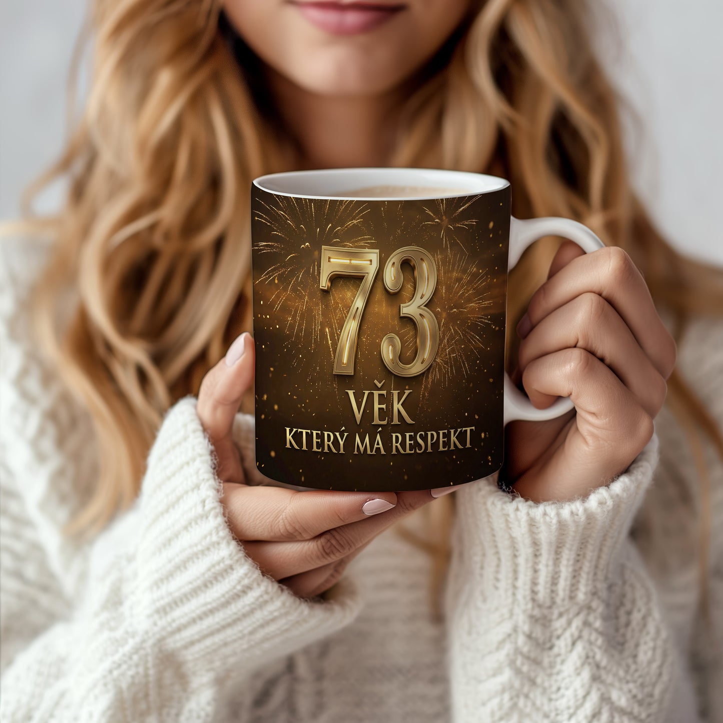 Narozeninový hrnek 73 let – VĚK, KTERÝ MÁ RESPEKT