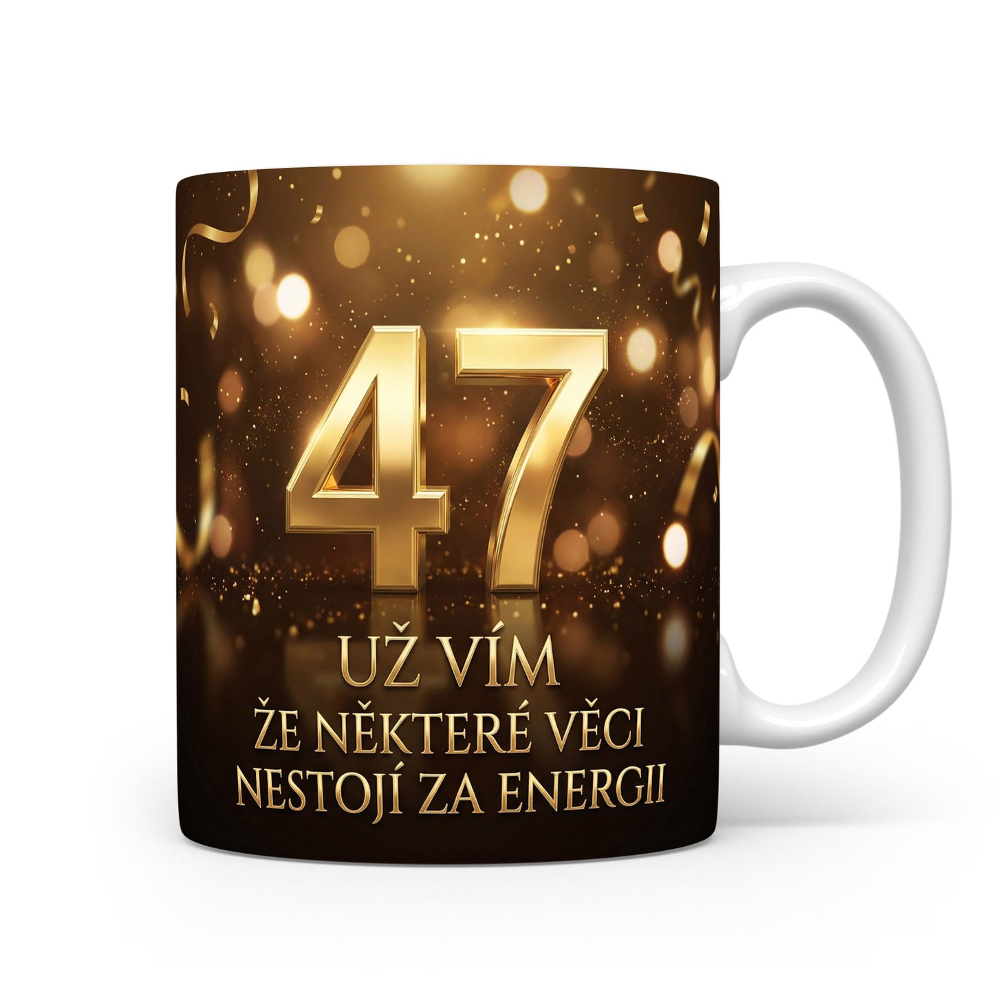 Narozeninový hrnek s věkem 47