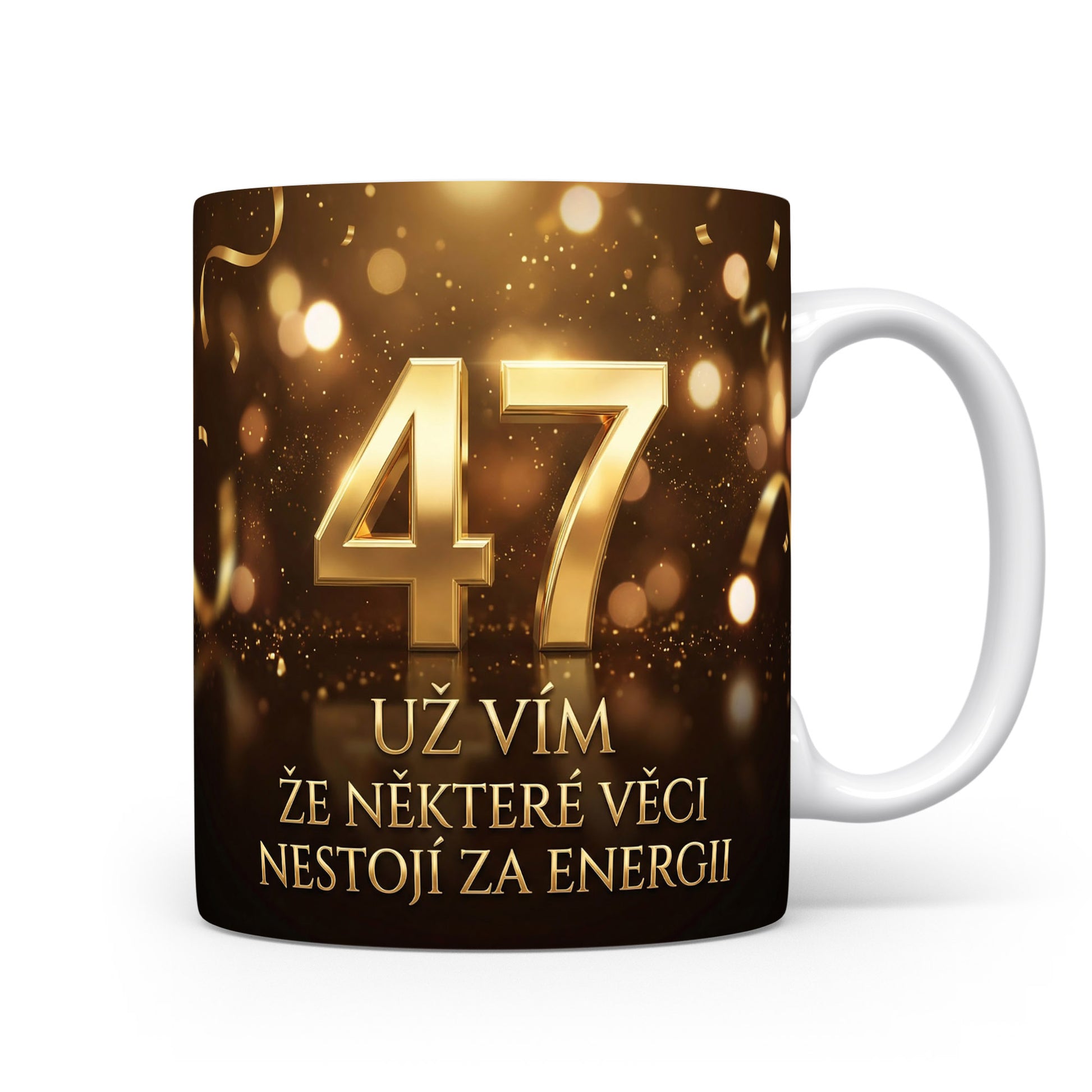 Narozeninový hrnek s věkem 47