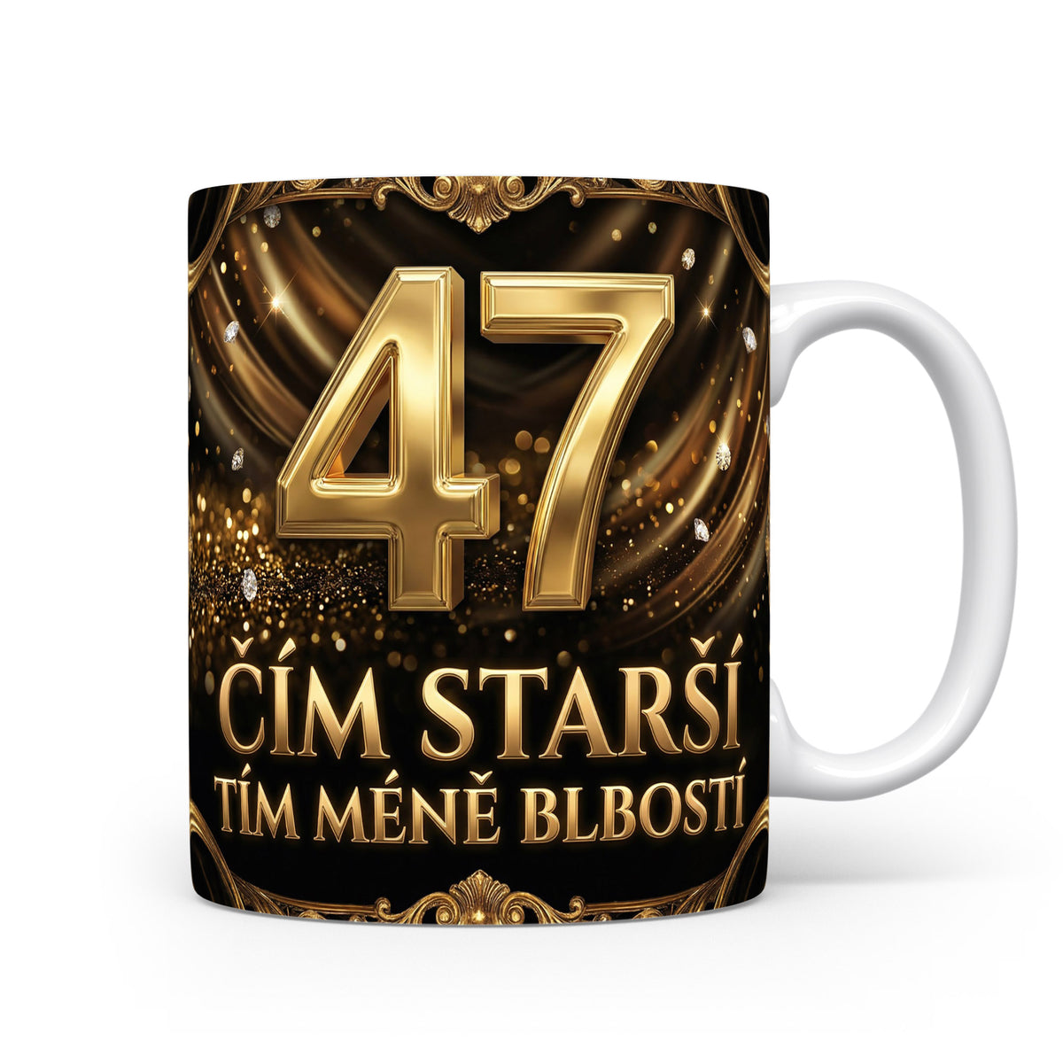 Narozeninový hrnek s číslem 47