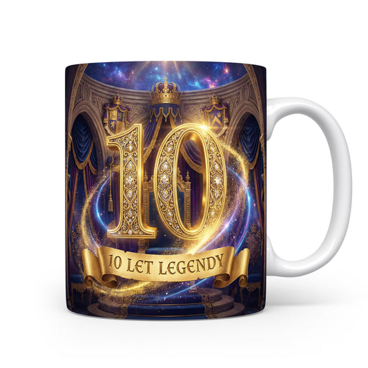 Hrnček s nápisem 10 let legendy