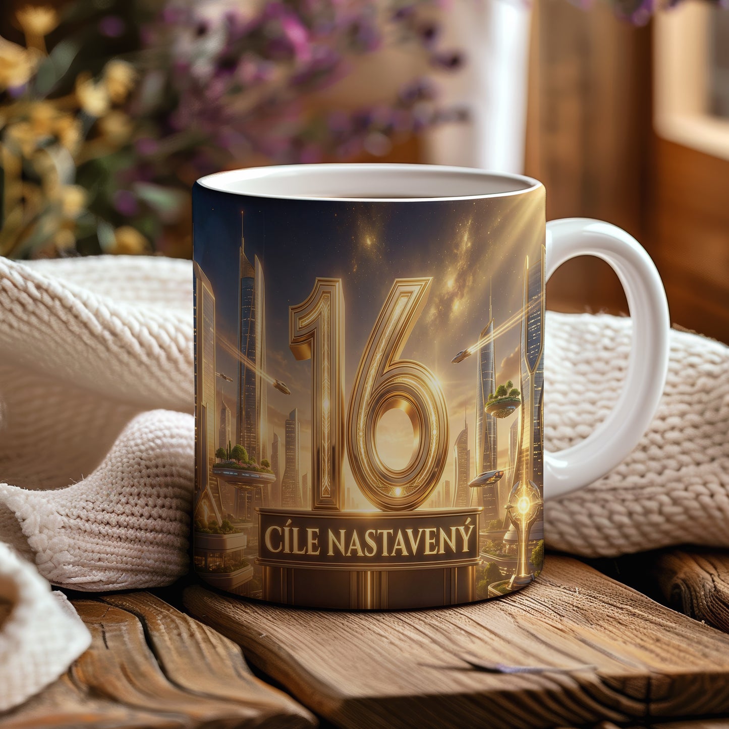 Narozeninový hrnek 16 let – CÍLE NASTAVENÝ