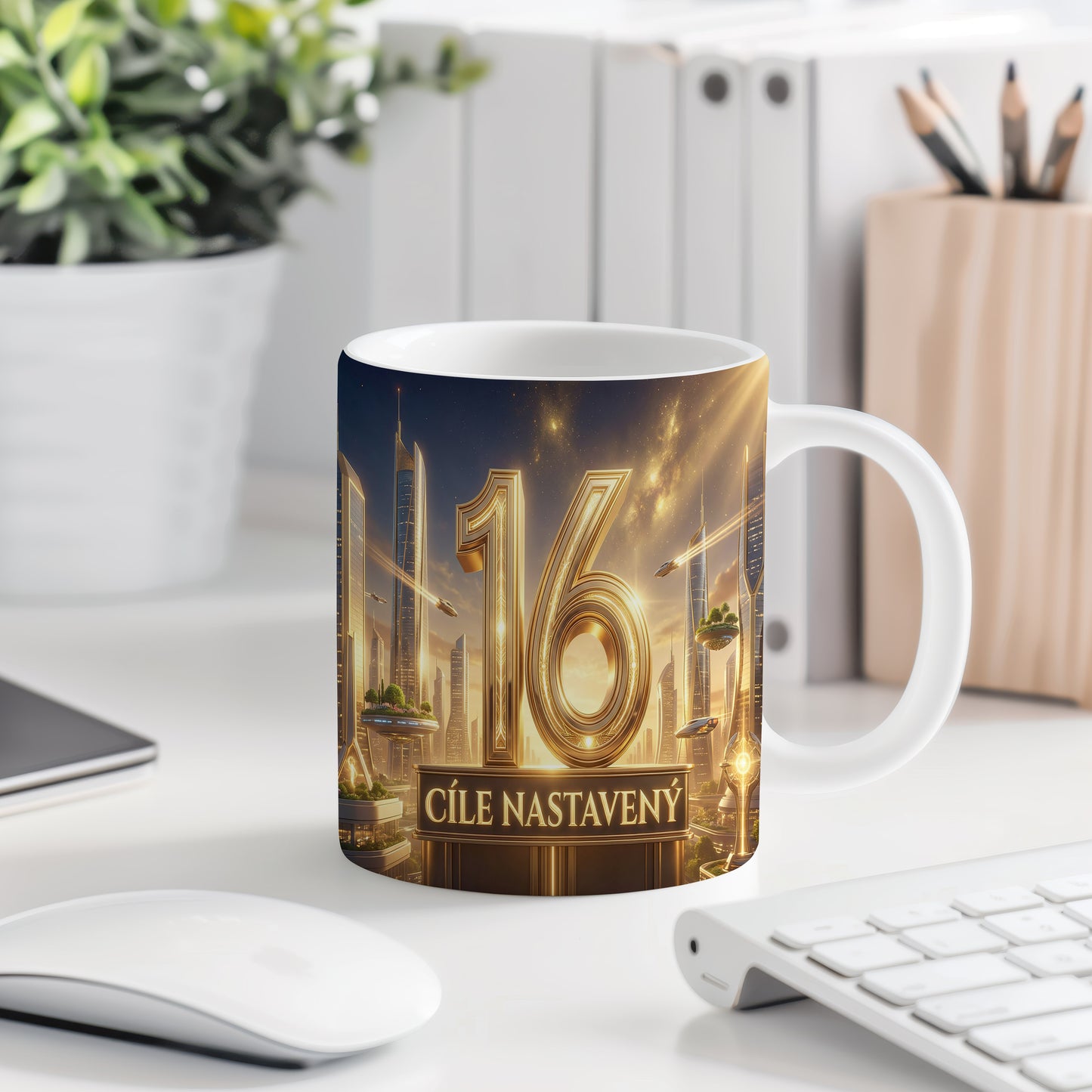 Narozeninový hrnek 16 let – CÍLE NASTAVENÝ