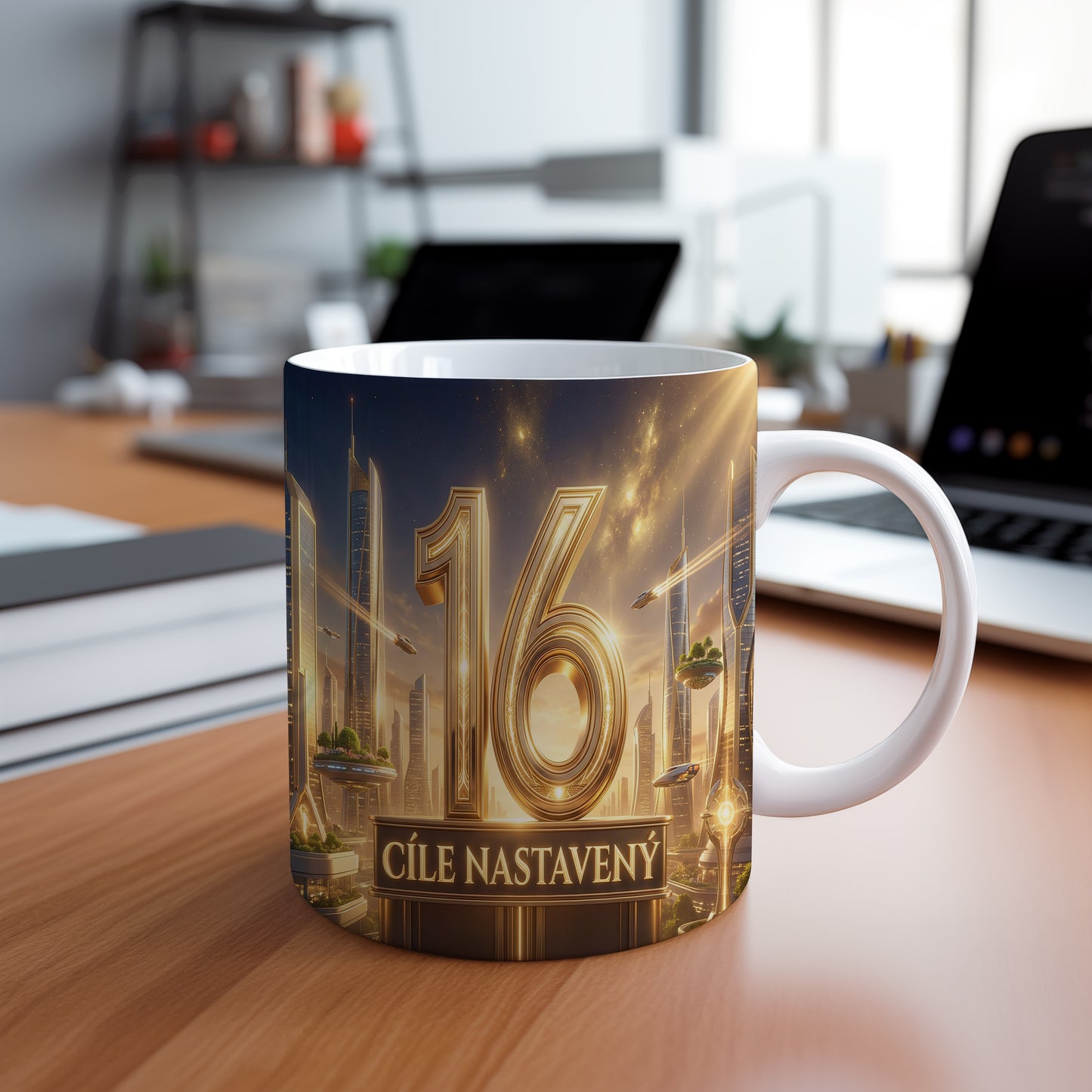 Narozeninový hrnek 16 let – CÍLE NASTAVENÝ