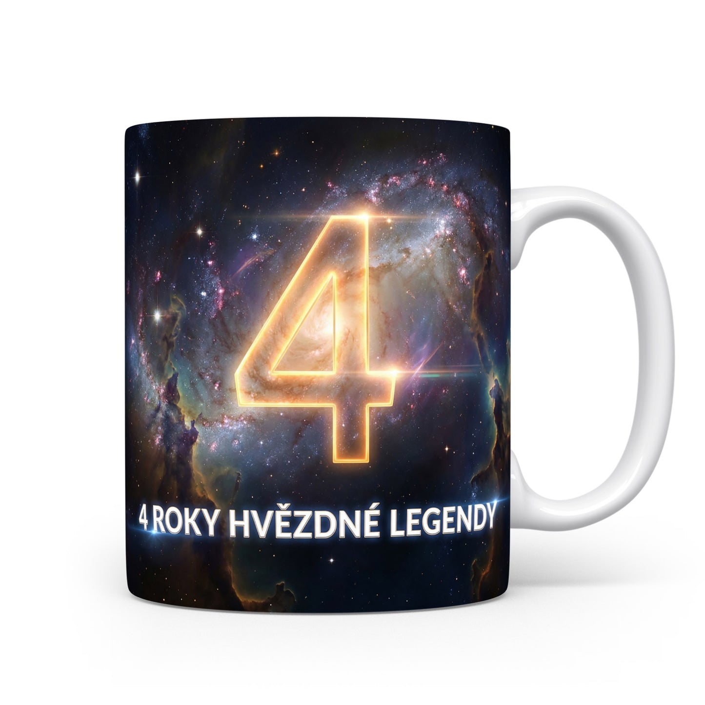 Hvězdný hrnek s číslem 4