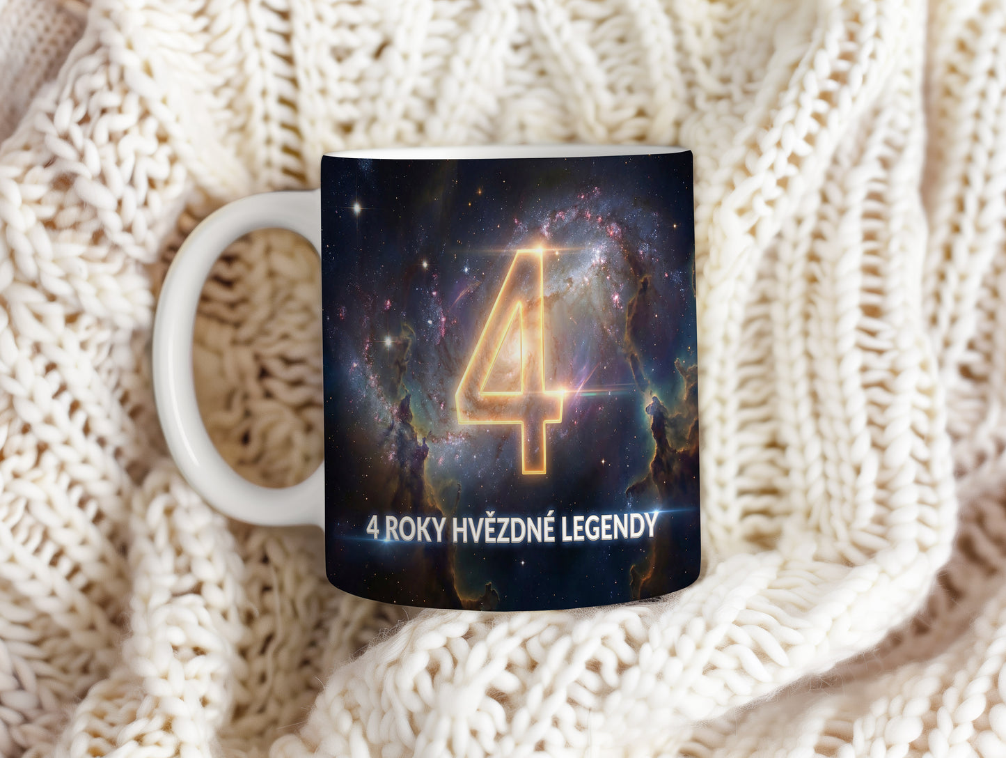 Narozeninový hrnek 4 roky – ROKY HVĚZDNÉ LEGENDY