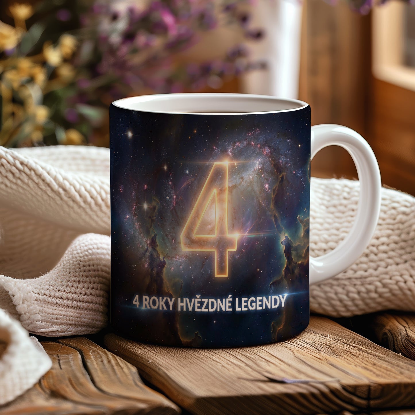 Narozeninový hrnek 4 roky – ROKY HVĚZDNÉ LEGENDY