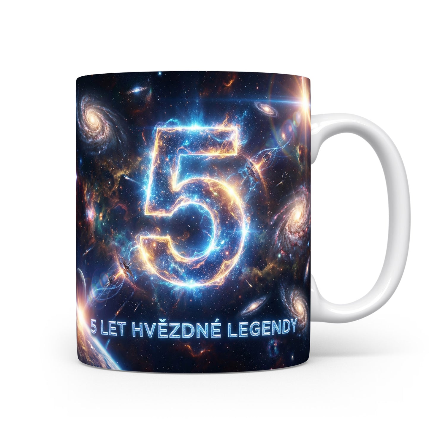 Hvězdný hrnek s číslem 5