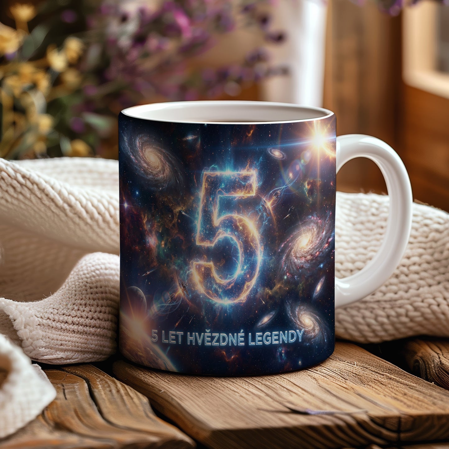 Narozeninový hrnek 5 let – 5 LET HVĚZDNÉ LEGENDY