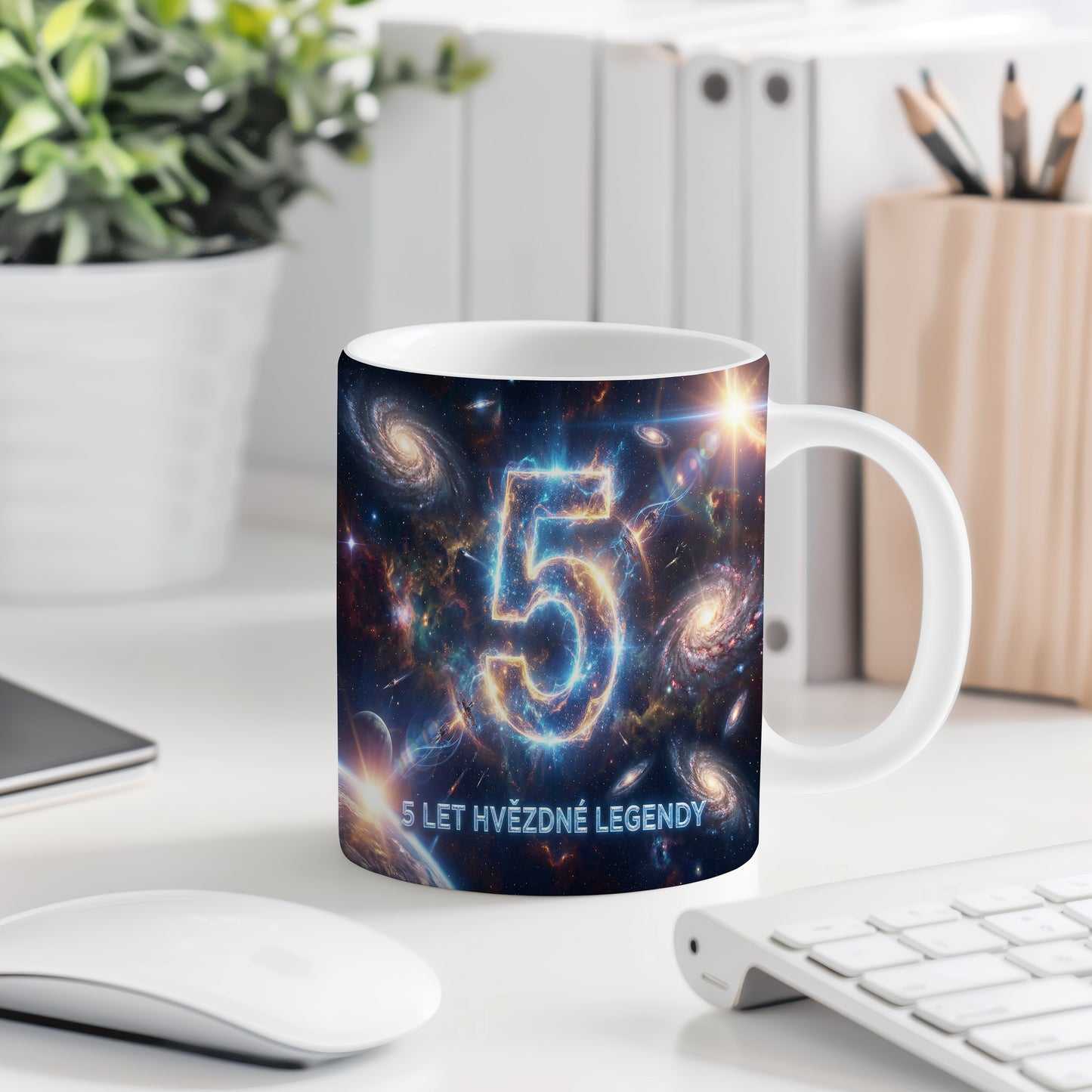 Narozeninový hrnek 5 let – 5 LET HVĚZDNÉ LEGENDY