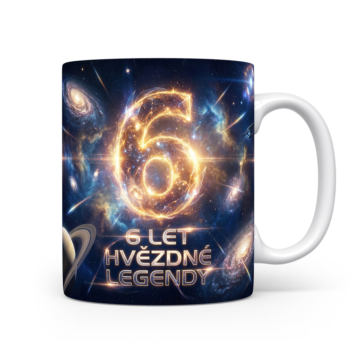 Hvězdný hrnek s číslem 6