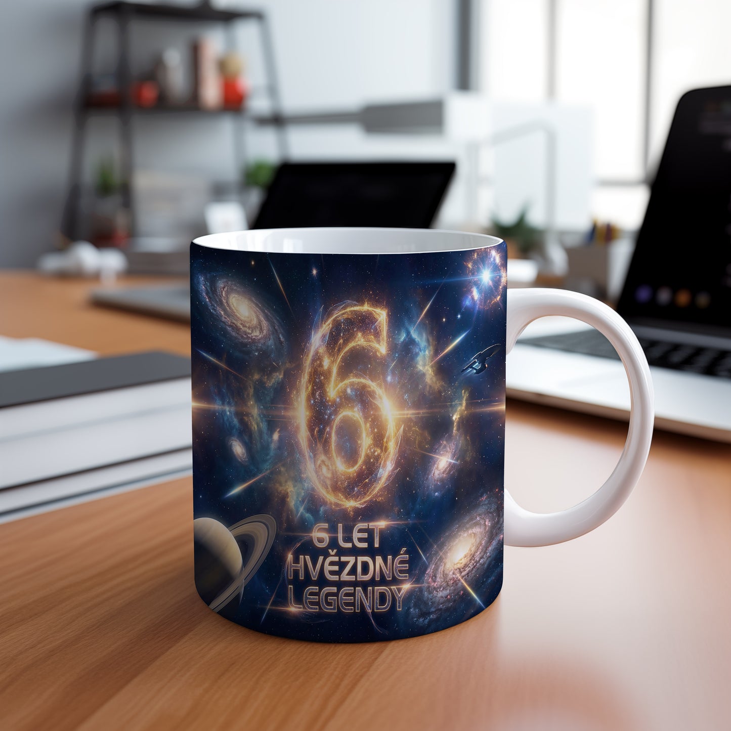 Narozeninový hrnek 6 let – 6 LET HVĚZDNÉ LEGENDY