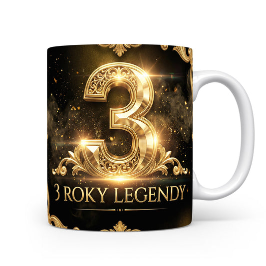 Hrnček s nápisem 3 ROKY LEGENDY