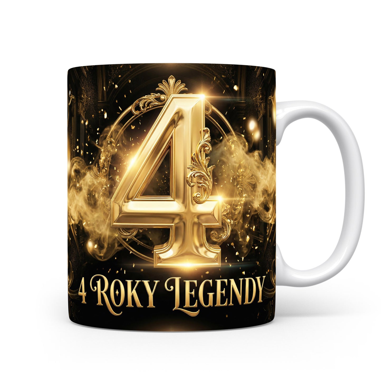 Hrnček s nápisem 4 ROKY LEGENDY
