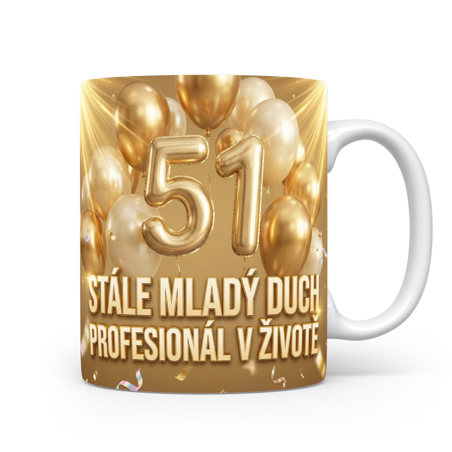 Narozeninový hrnek s číslem 51