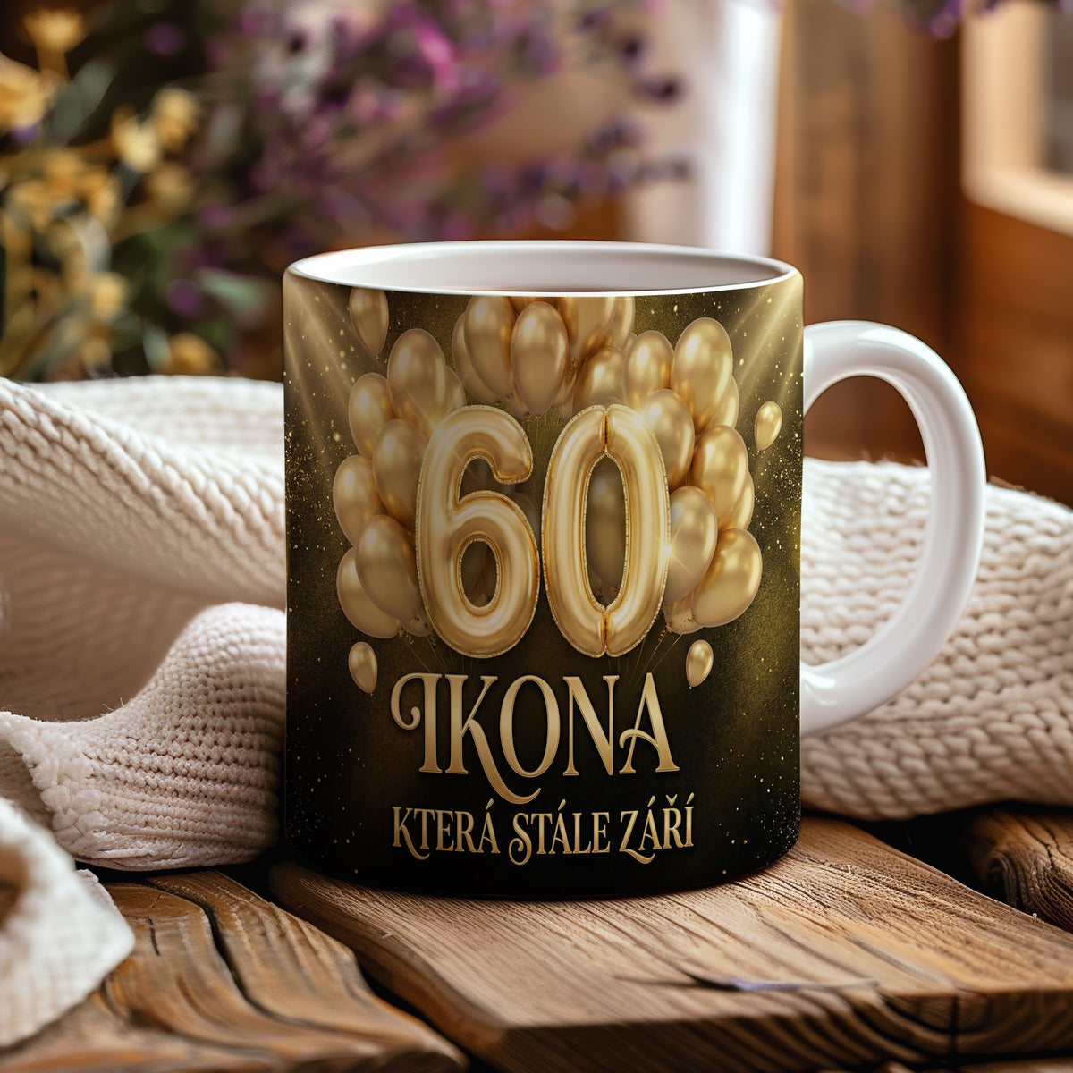 Narozeninový hrnek 60 let – IKONA KTERÁ STÁLE ZÁŘÍ
