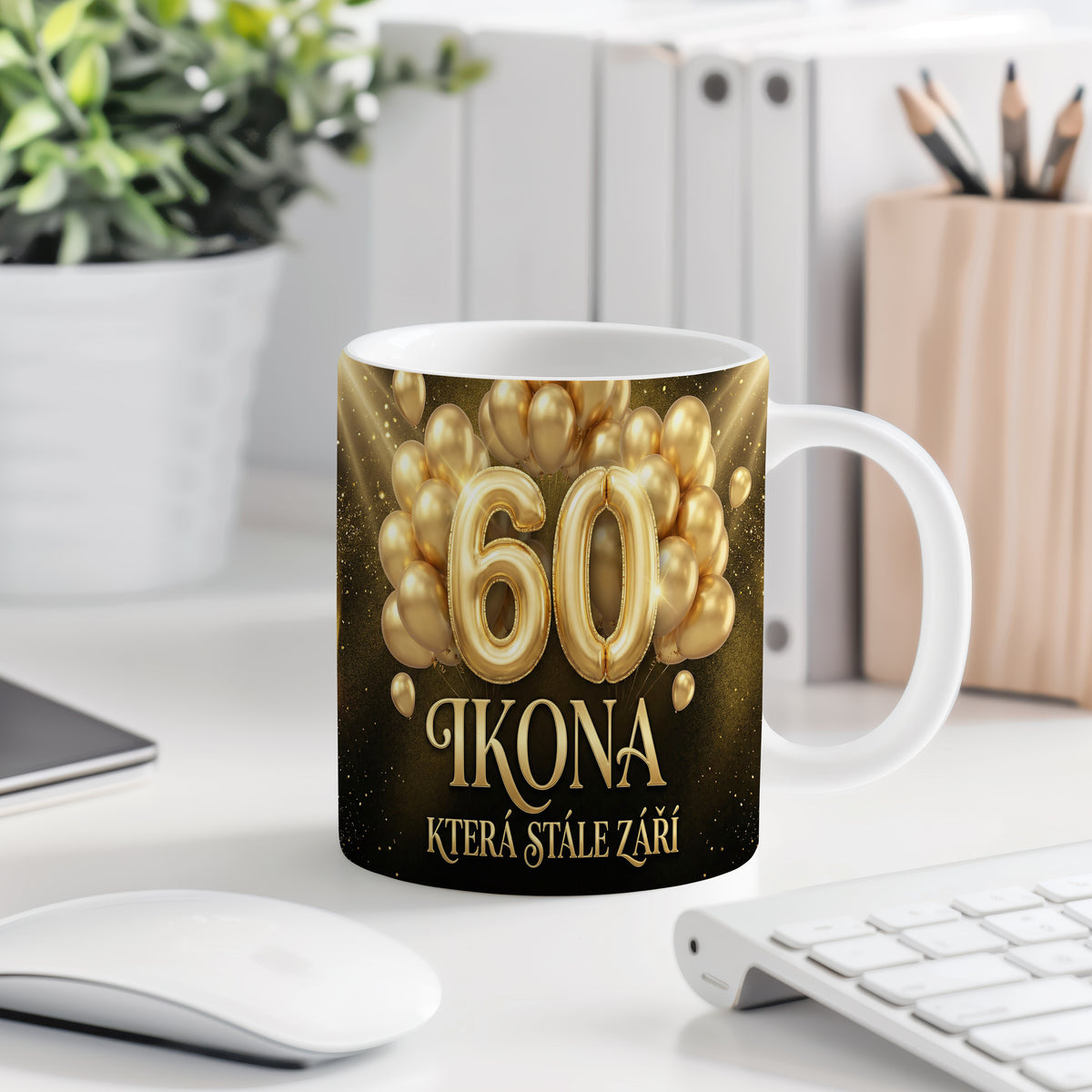 Narozeninový hrnek 60 let – IKONA KTERÁ STÁLE ZÁŘÍ