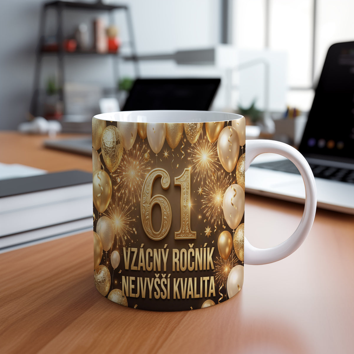 Narozeninový hrnek 61 let – VZÁCNÝ ROČNÍK NEJVYŠŠÍ KVALITA