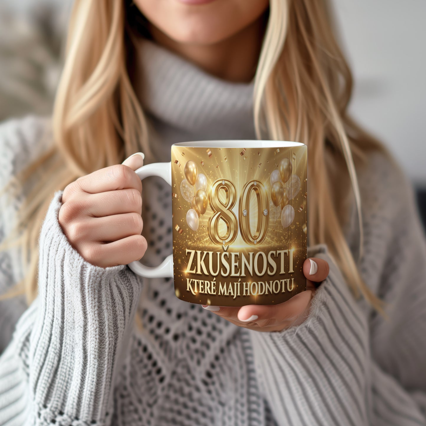 Narozeninový hrnek 80 let – ZKUŠENOSTI, KTERÉ MAJÍ HODNOTU