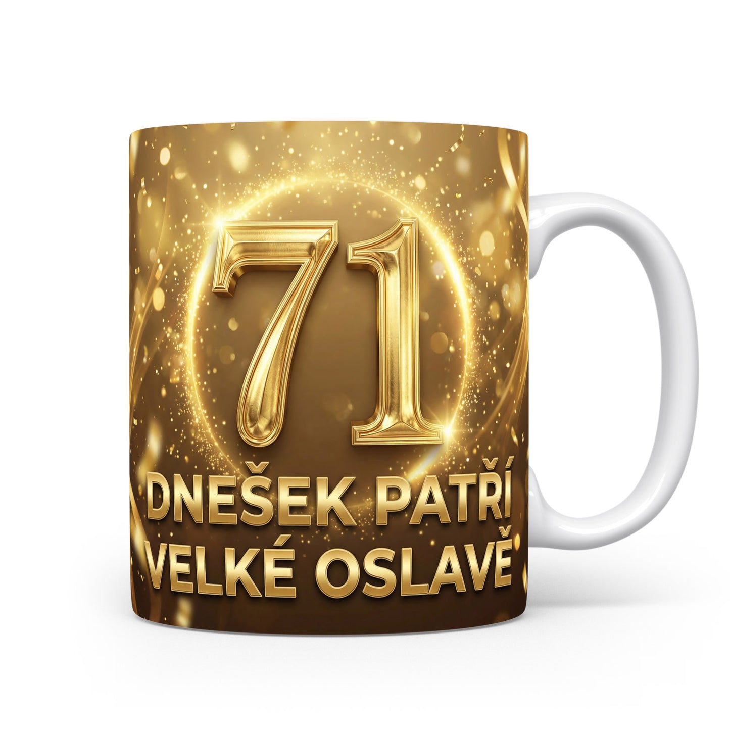 Narozeninový hrnek s číslem 71