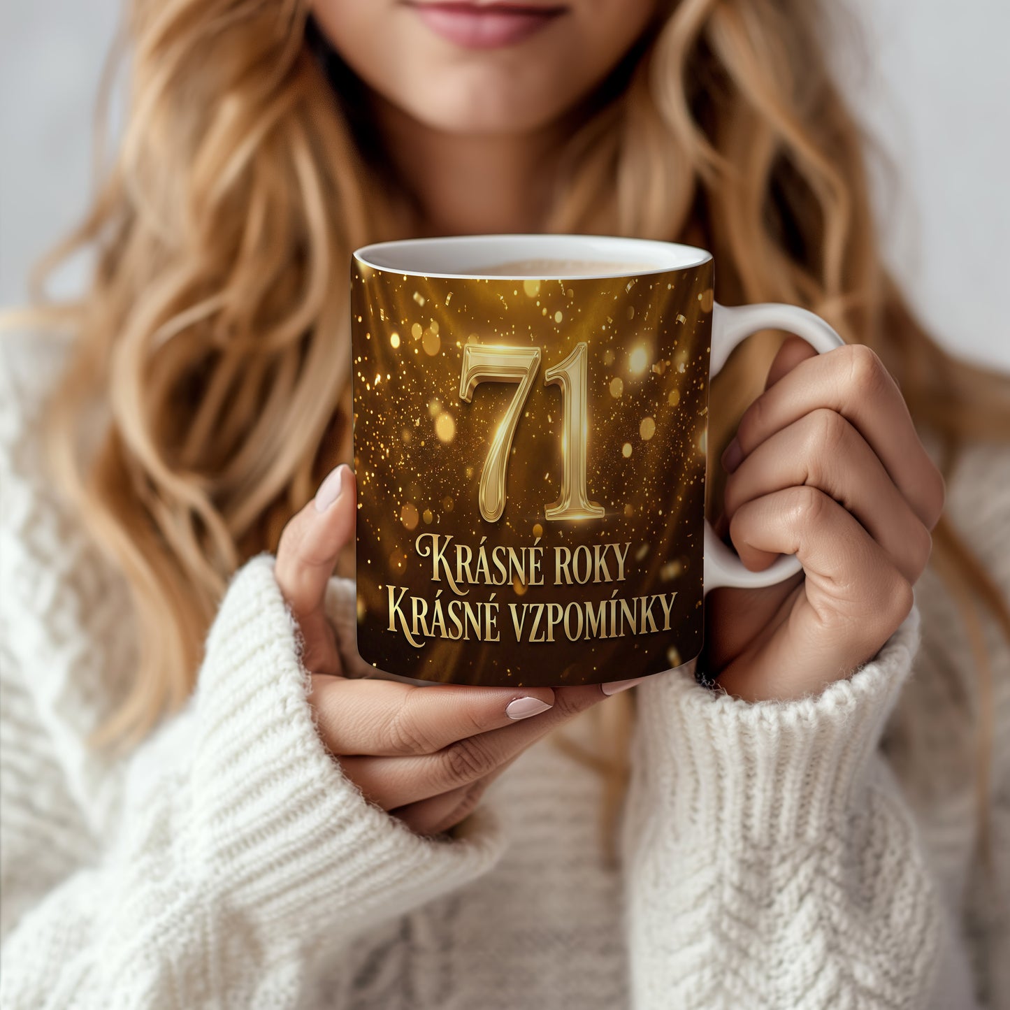 Narozeninový hrnek 71 let – Krásné roky krásné vzpomínky