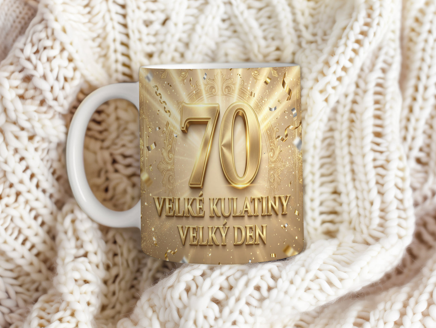 Narozeninový hrnek 70 let – VELKÉ KULATINY VELKÝ DEN