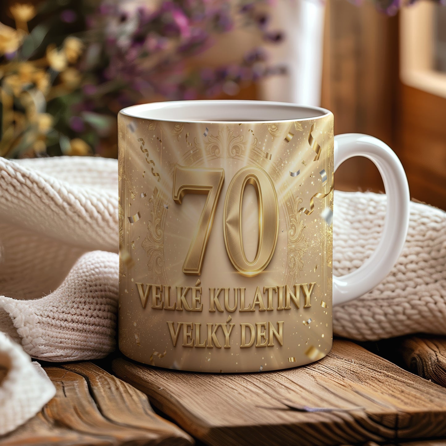 Narozeninový hrnek 70 let – VELKÉ KULATINY VELKÝ DEN