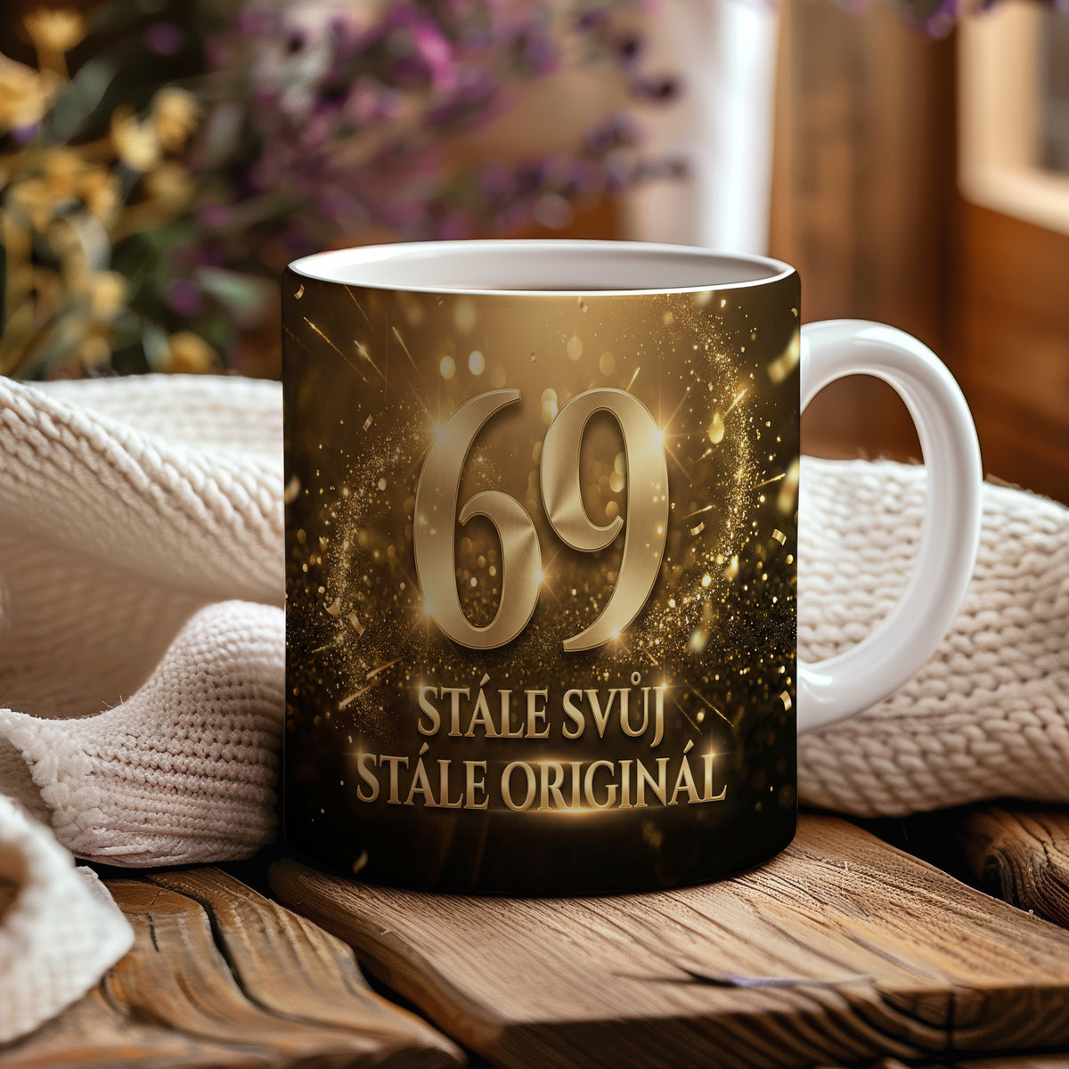 Narozeninový hrnek 69 let – STÁLE SVŮJ STÁLE ORIGINÁL