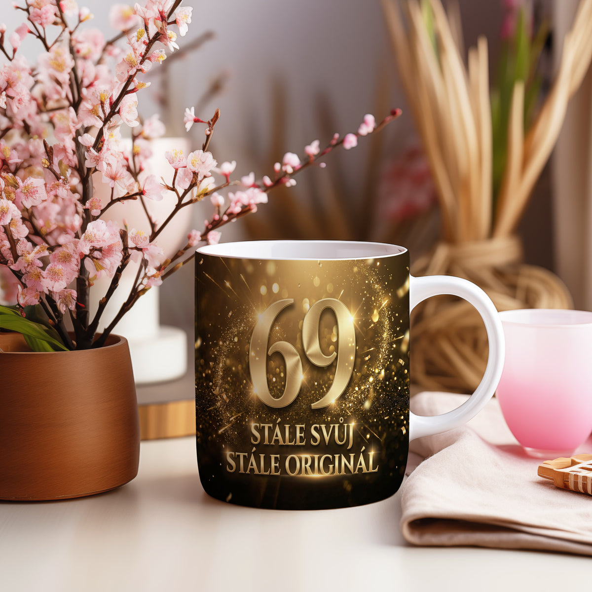 Narozeninový hrnek 69 let – STÁLE SVŮJ STÁLE ORIGINÁL