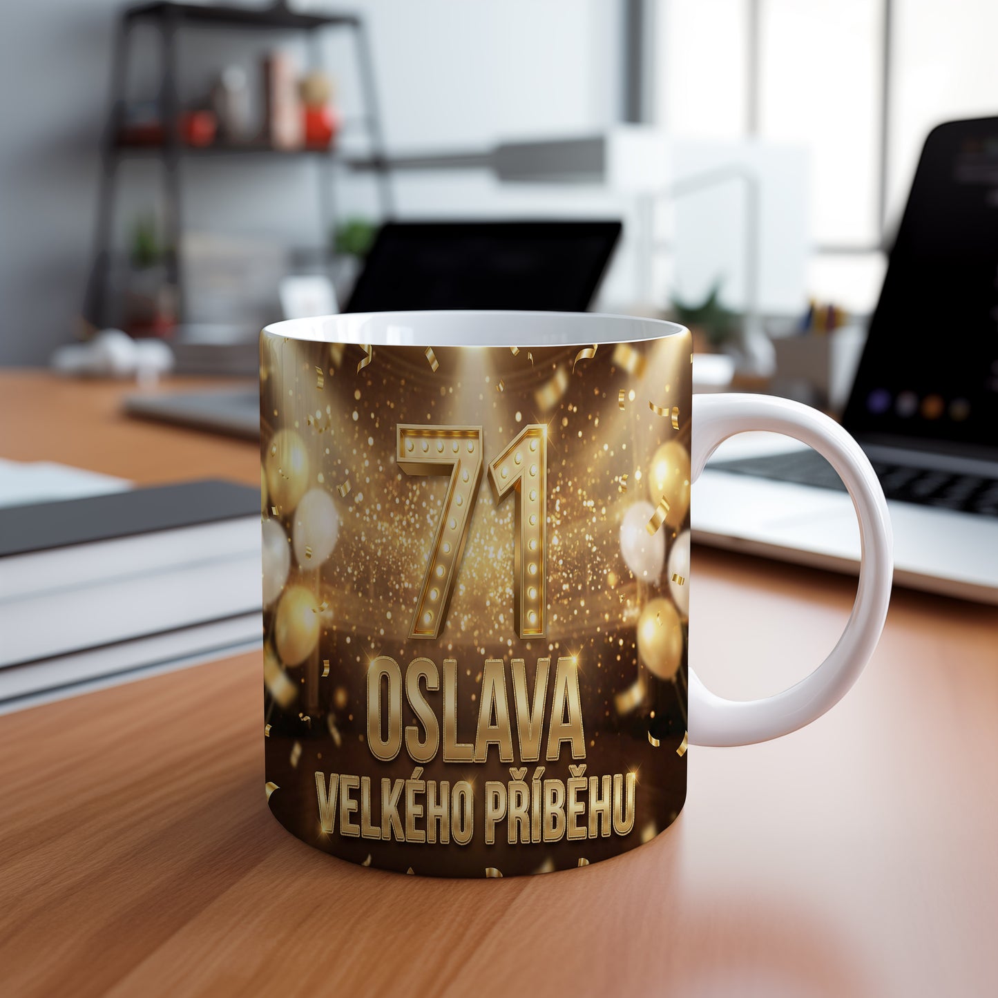 Narozeninový hrnek 71 let – OSLAVA VELKÉHO PŘÍBĚHU