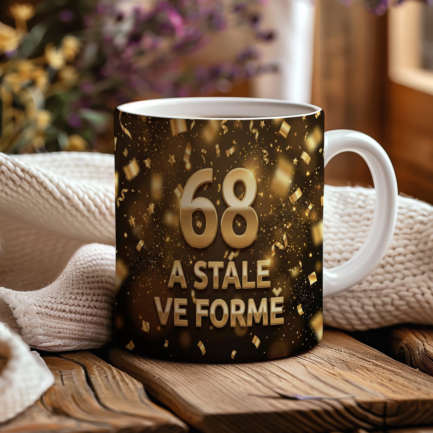 Narozeninový hrnek 68 let – A STÁLE VE FORMĚ