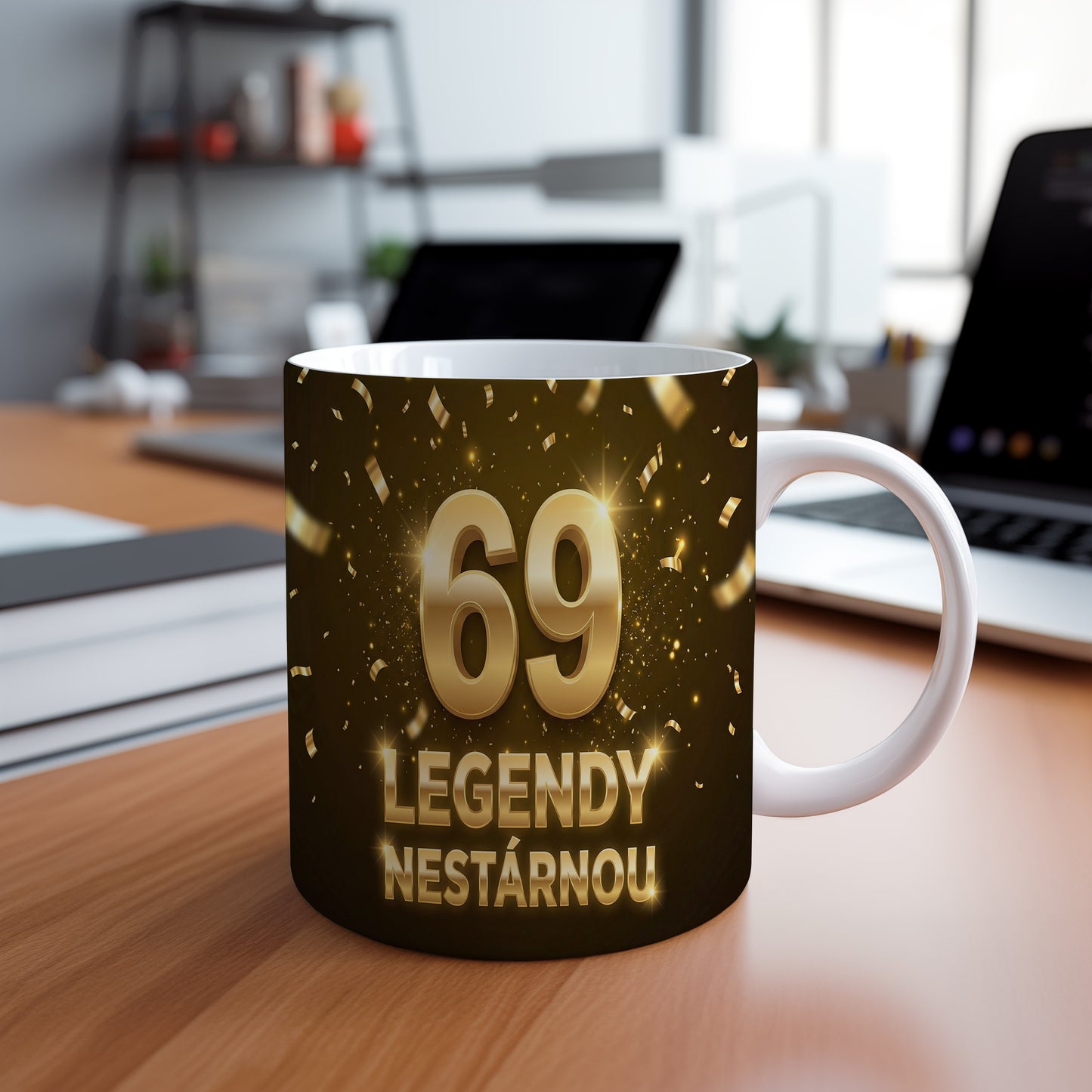 Narozeninový hrnek 69 let – LEGENDY NESTÁRNOU