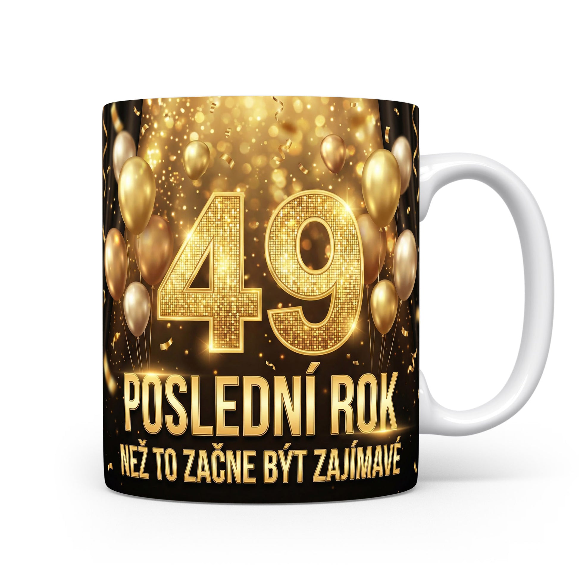 Narozeninový hrnek s věkem 49