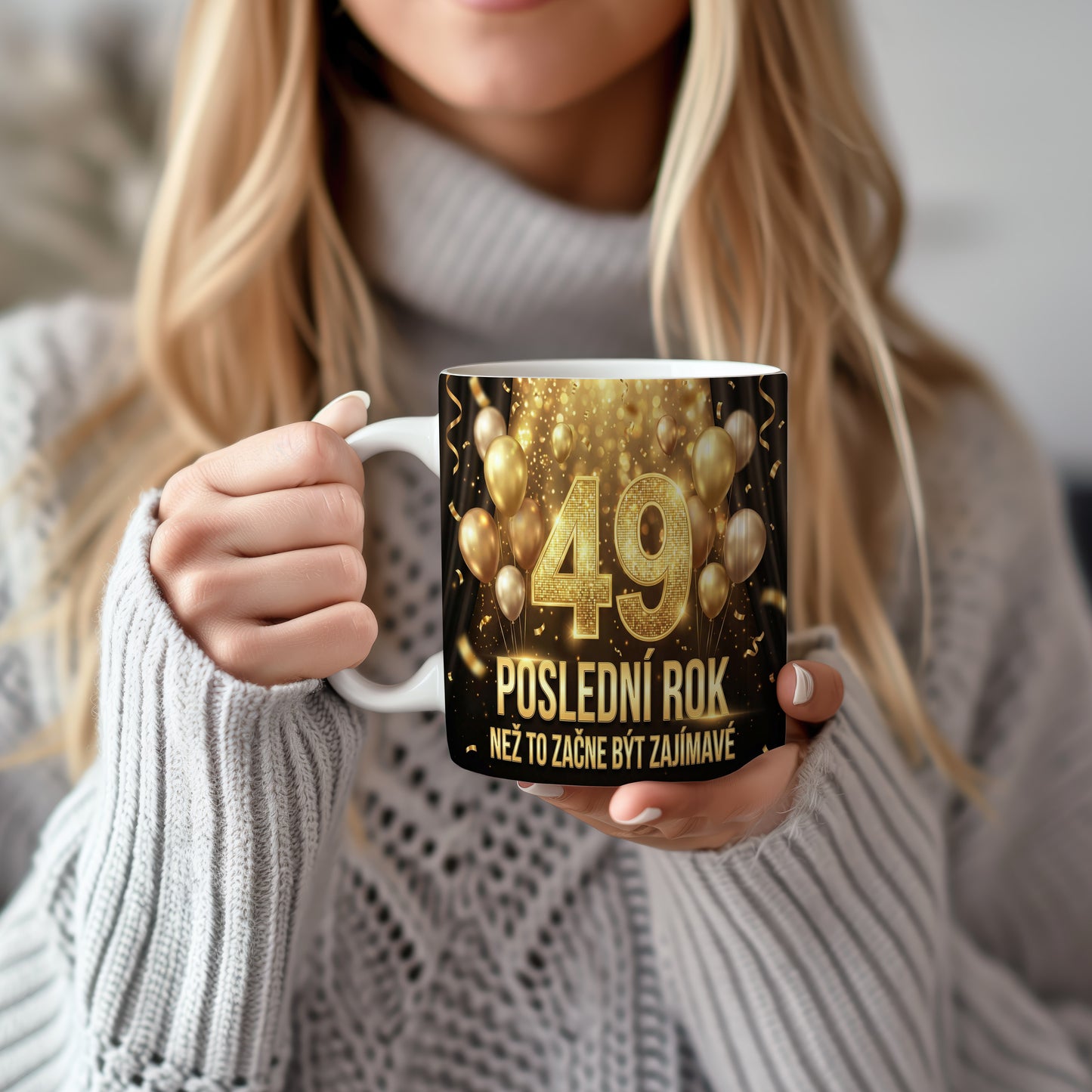 Narozeninový hrnek 49 let – POSLEDNÍ ROK NEŽ TO ZAČNE BÝT ZAJÍMAVÉ