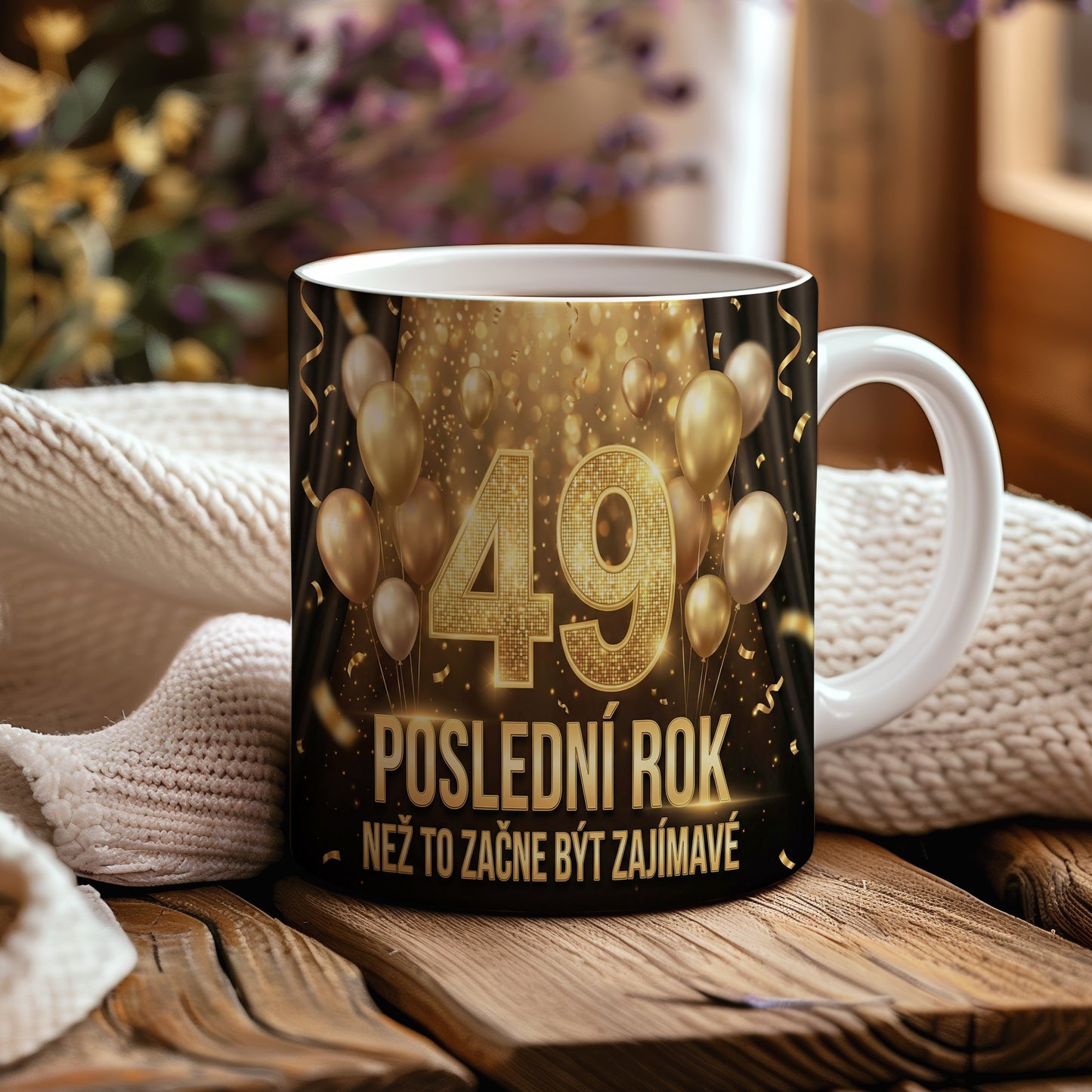 Narozeninový hrnek 49 let – POSLEDNÍ ROK NEŽ TO ZAČNE BÝT ZAJÍMAVÉ