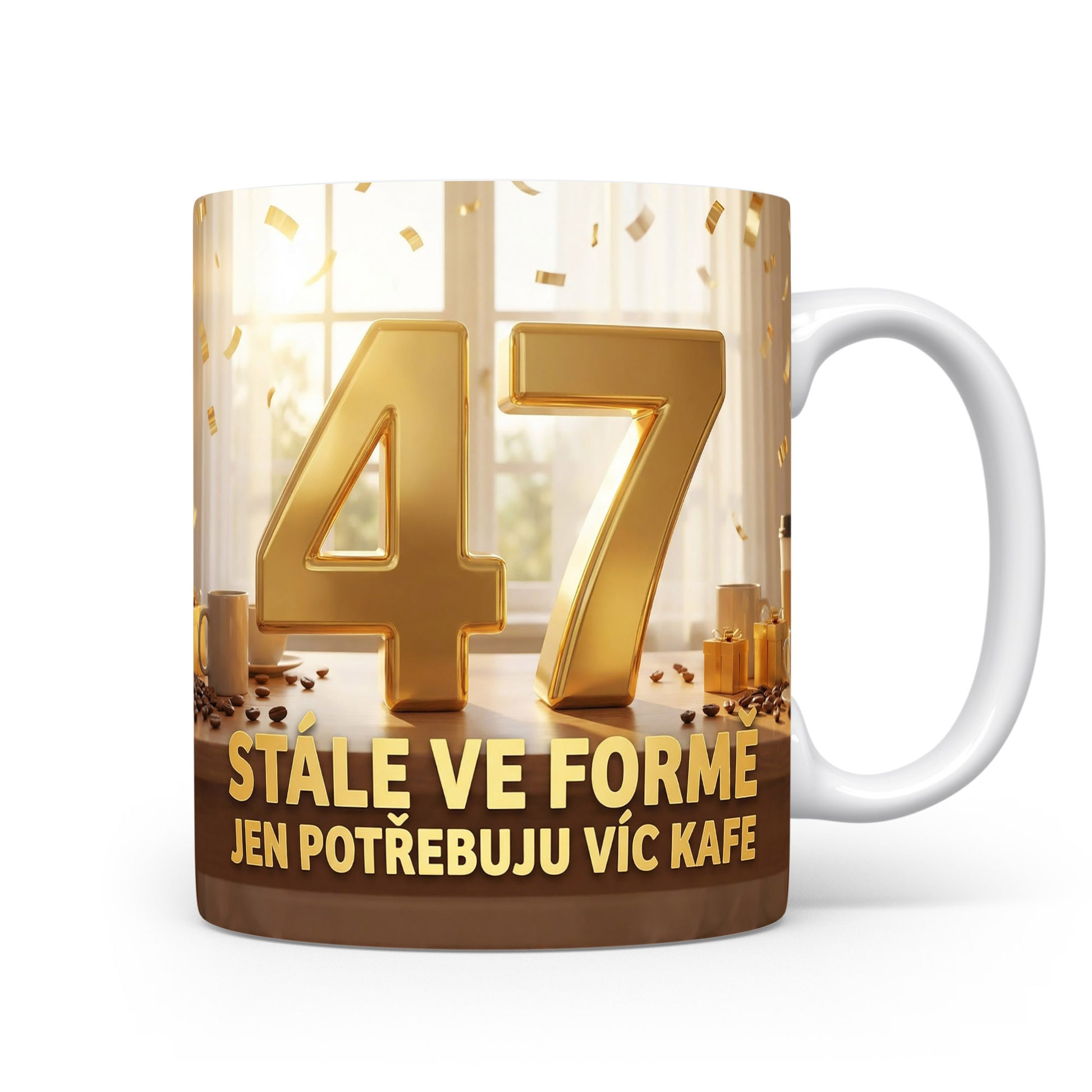 Narozeninový hrnek s číslem 47