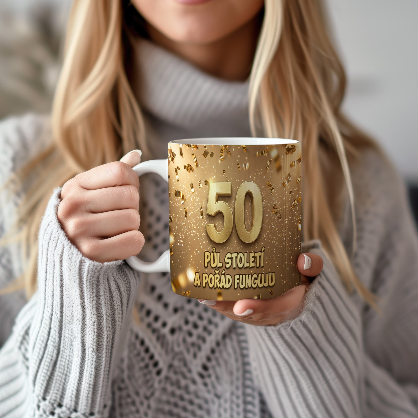 Narozeninový hrnek 50 let – PŮL STOLETÍ A POŘÁD FUNGUJU