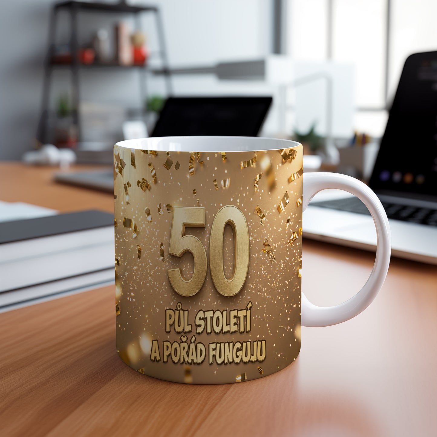 Narozeninový hrnek 50 let – PŮL STOLETÍ A POŘÁD FUNGUJU